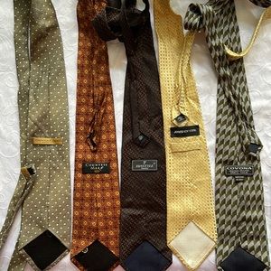 EUC lot of 4 Italian Silk Neck Ties